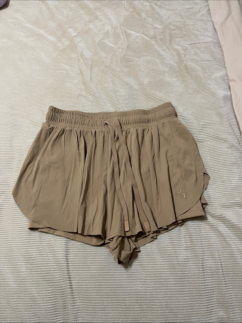 Light Brown Women’s Flow Shorts with Drawstring